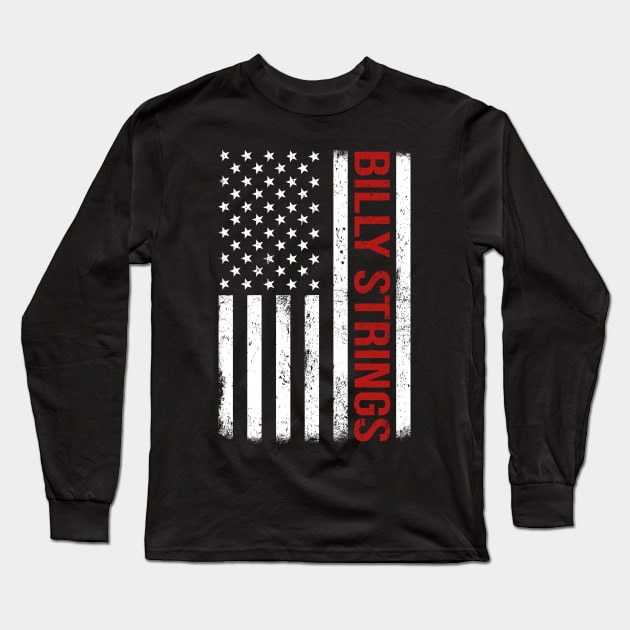 Graphic Billy Proud Name US American Flag Birthday Gift Long Sleeve T-Shirt by Intercrossed Animal 